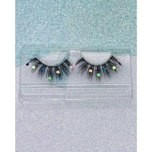 COPY - Faux Mink Lashes with Heart Design - Picture 1 of 1